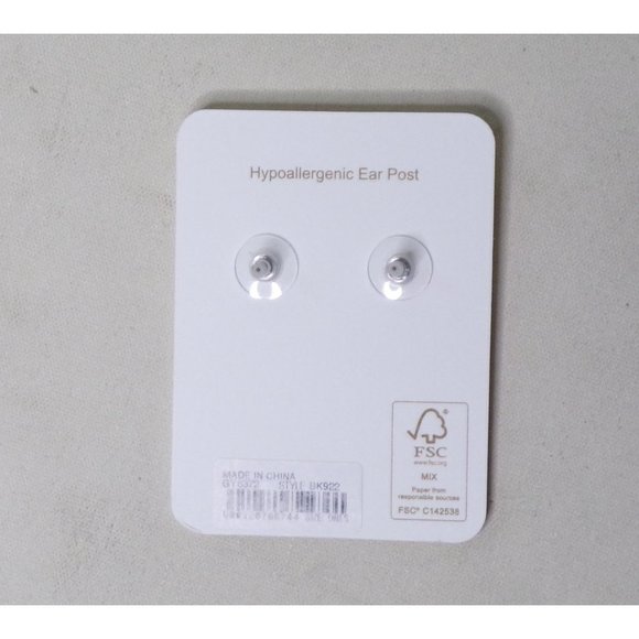 J Crew Paisley Silver Earrings and Necklace Set 24" - Picture 11 of 11